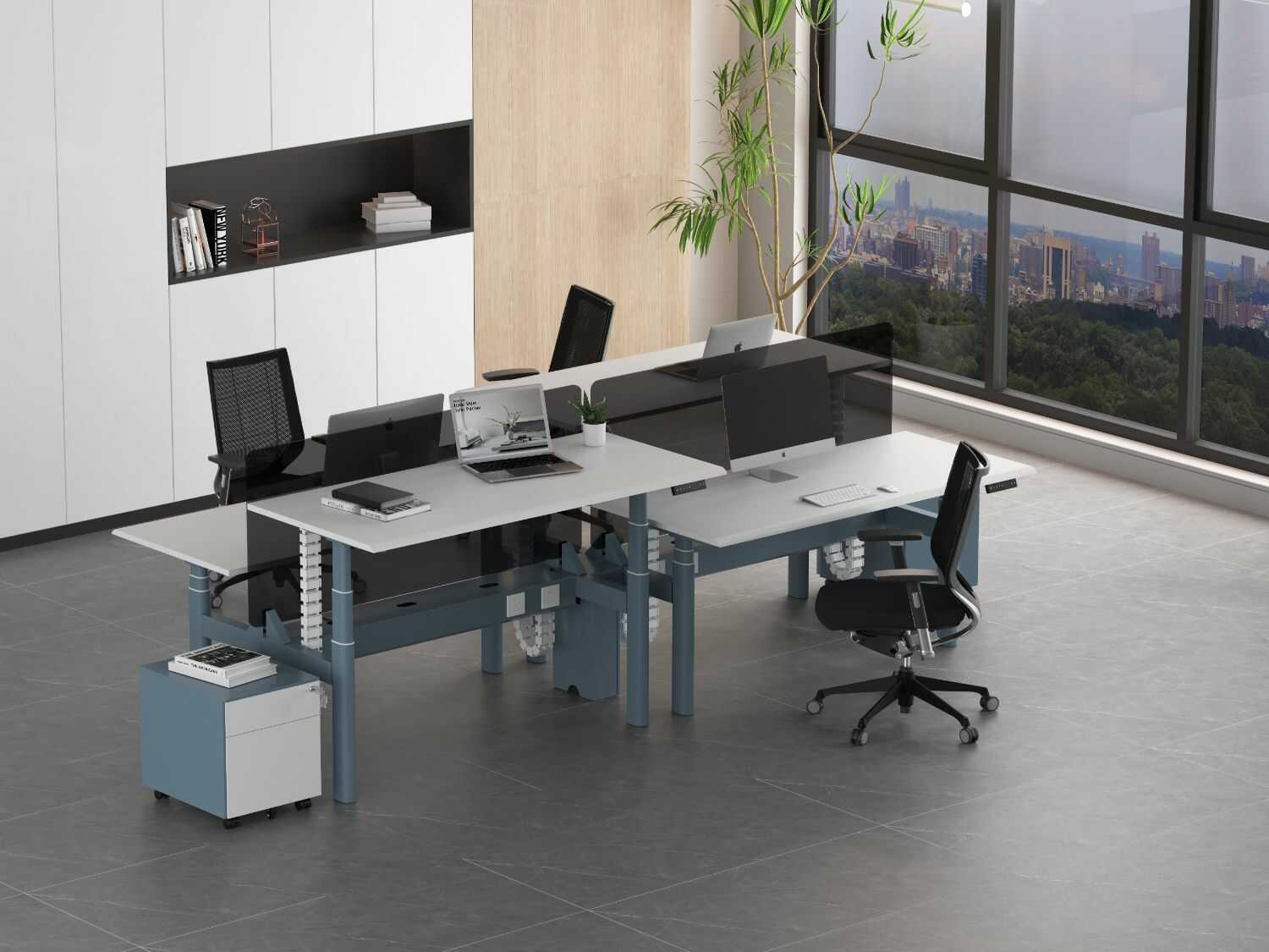 Dual-Motor Olve-Tube Face-to-Face Workstation
