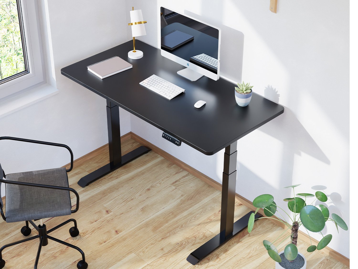 Quick-Assembly Dual-Motor Desk Frame