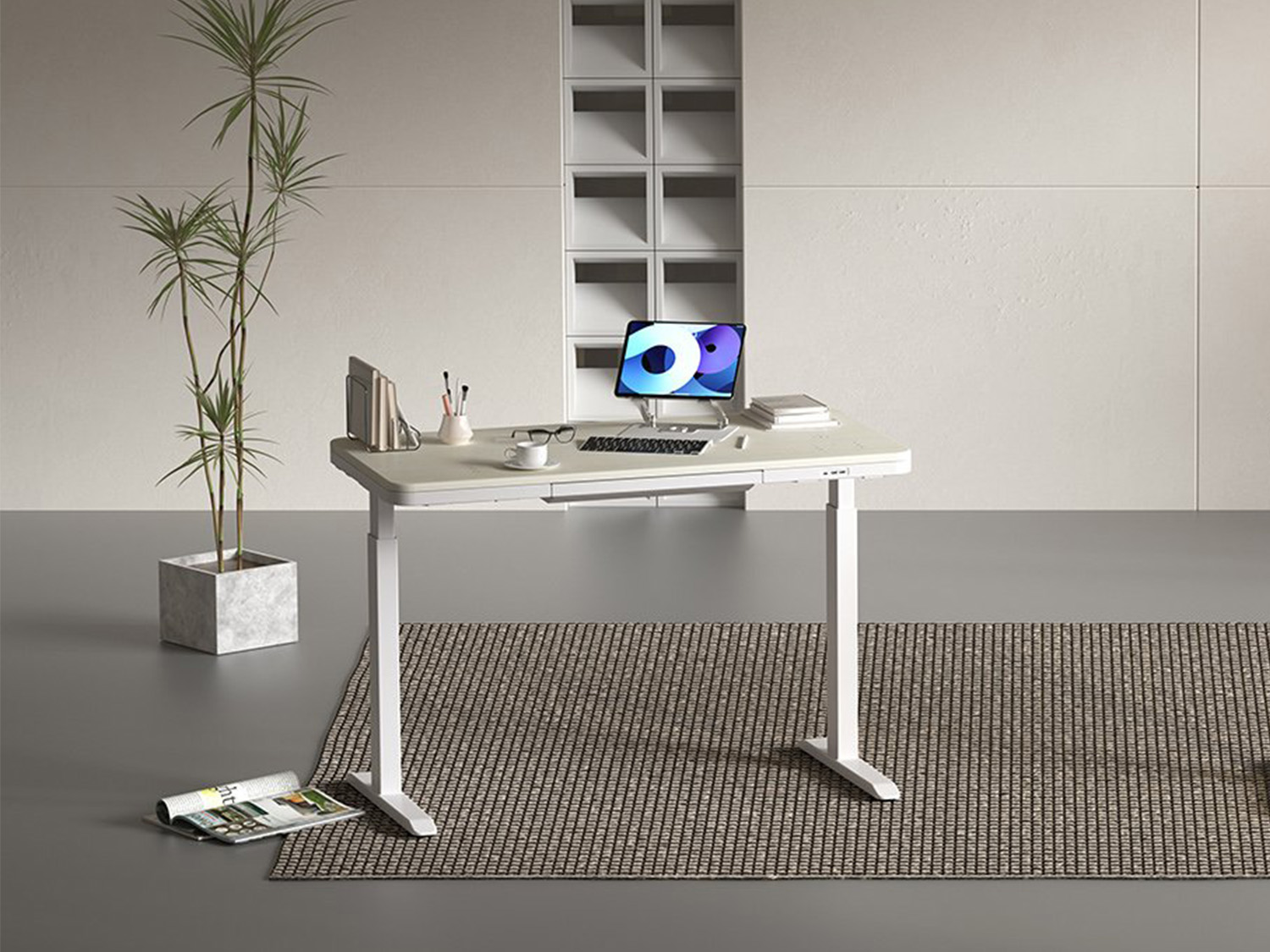 Multimedia Height Adjustable Desk